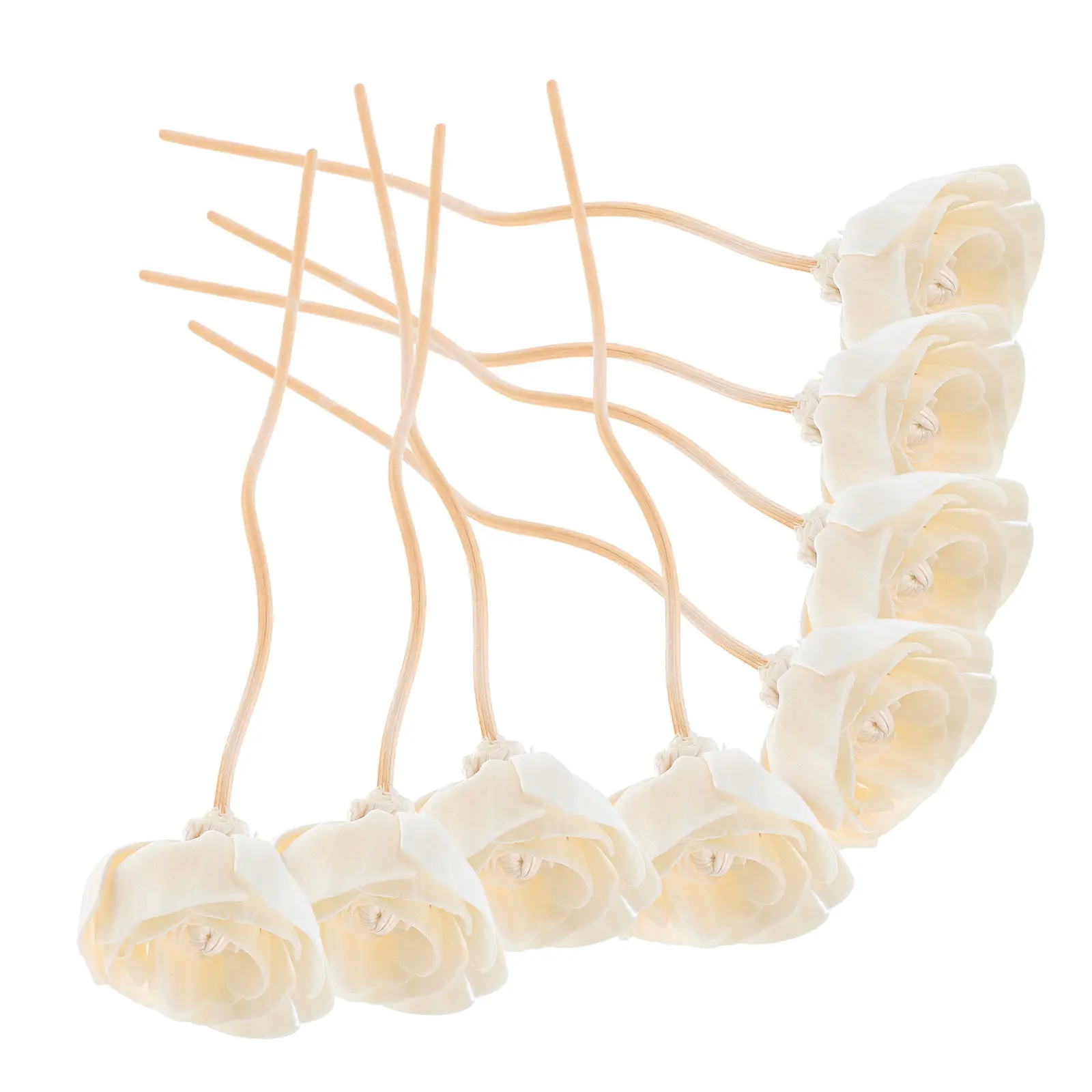 

Набор из 8 ароматических ротанговых палочек в форме цветка для диффузора, сменные картриджи для домашнего декора, спальни, гостиной, кухни, ароматизатор воздуха