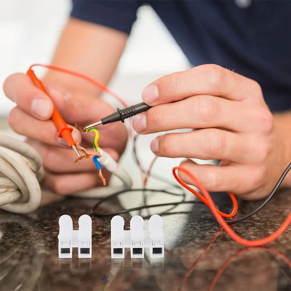 

100pcs Spring Wire Connectors Terminal Block For Led Strip Light Quick Splice Electrical Cable Connector Press Type Wiring