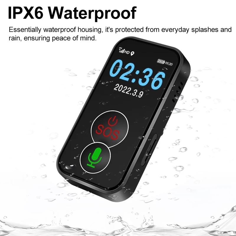 Portable GPS Tracker with SOS Button Waterproof Multi-precision Positioning 4G Anti-lost GPS Locator for Elderly and Children