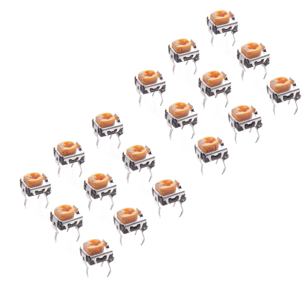500PCS WH06-2C 10K 20K 50K 2K 5K 1K 10K 20K 1M ohm Trimmer Potentiometer Variable Resistors WH06 2K 5K 100R 200R 500R