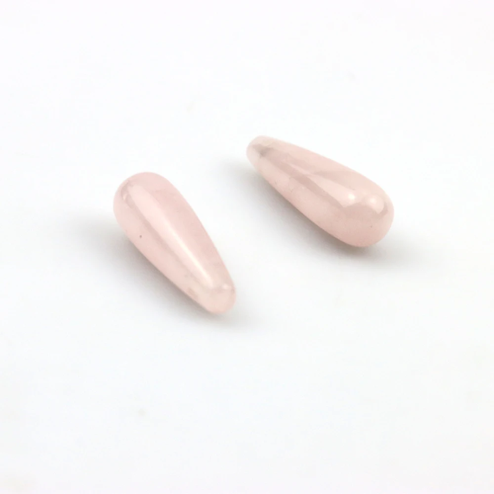 23*8MM Natural Crystal Pink Crystal Water Drop Pendant Pendant Ladies DIY Bracelet Necklace Jewelry Accessories Charm