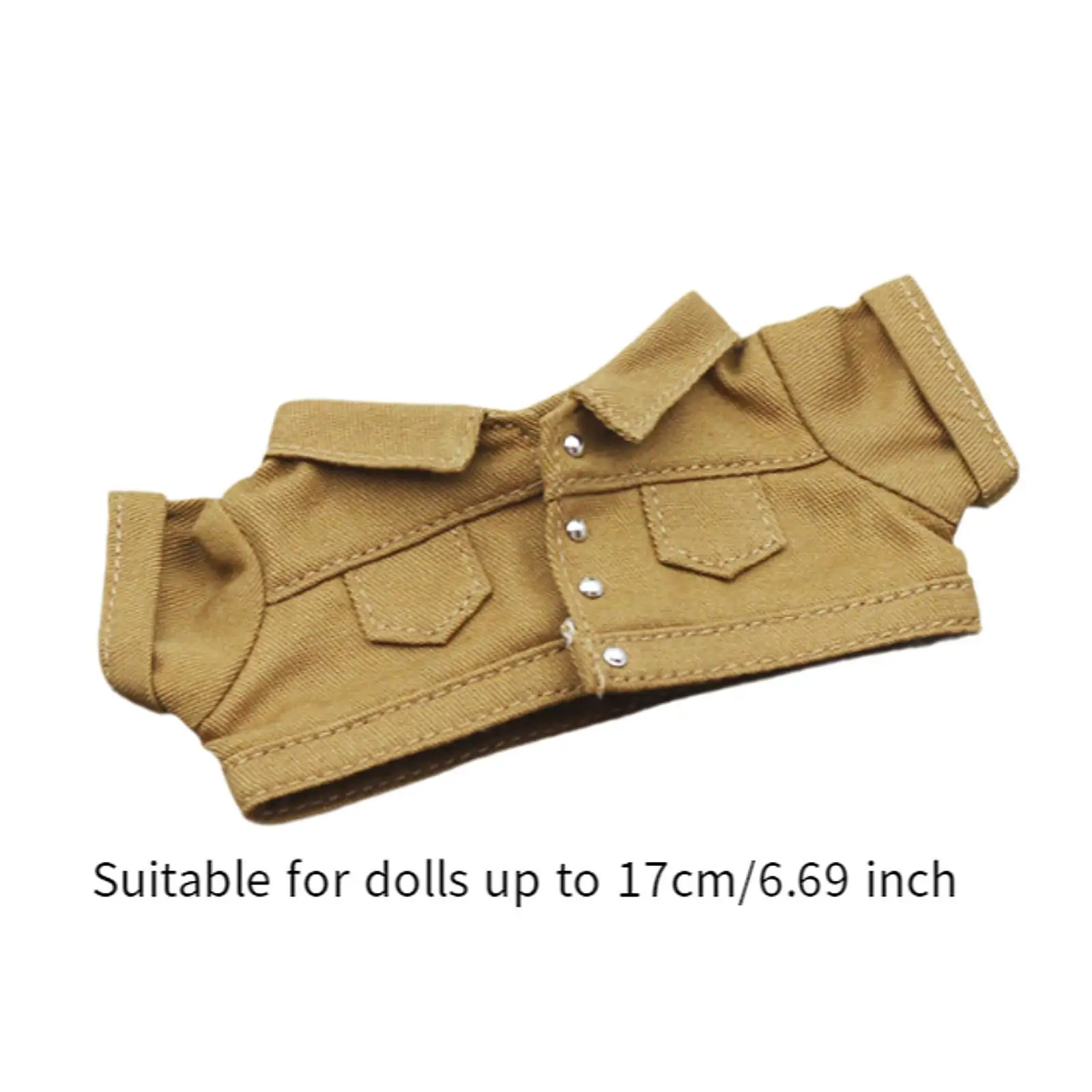 17cm Doll Outfit Denim Jacket for Creative Play And Gift Giving