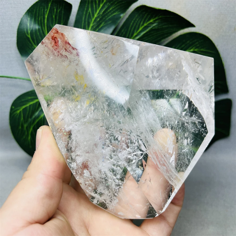 Natural Gemstone Clear Quartz Rainbow Crystal Original Mineral Specimen Home Room Decoration Witchcraft altar Prayer Stone