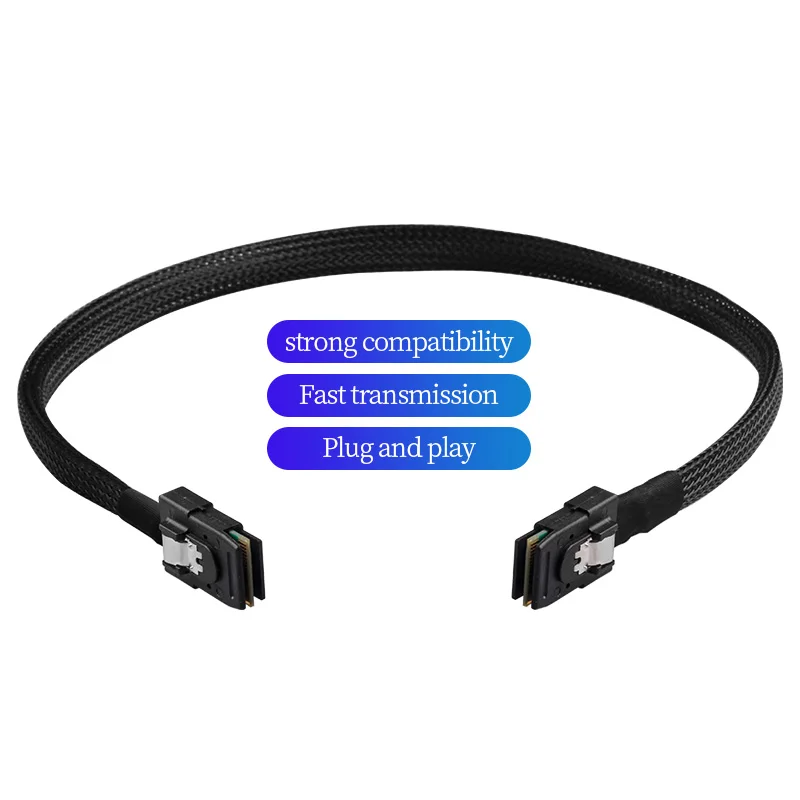 Mini SAS HD data cable, embedded server, hard drive, Raid cable, Mini SAS 8643 to SFF 8087, 50cm 100cm 200cm