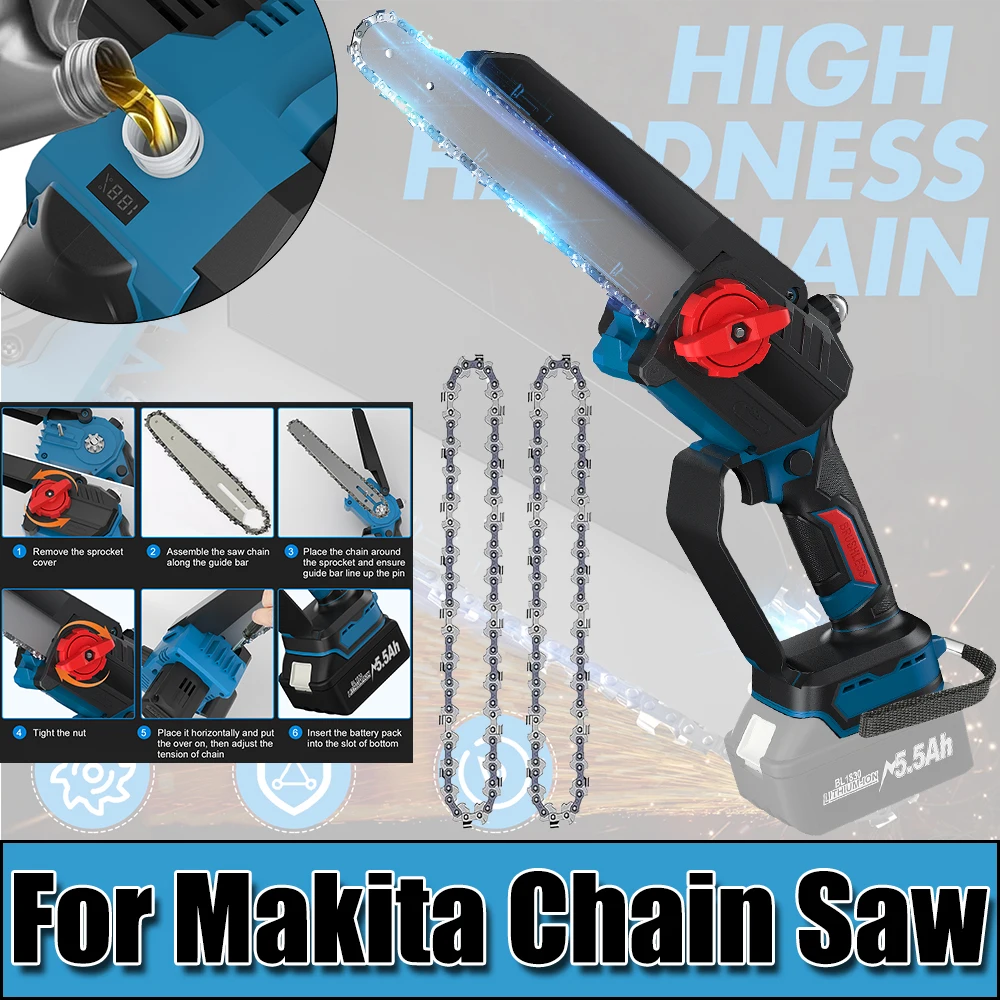 

New For Makita Chain Saw For Makita Chainsaw For Woodworking With Small Handheld Cordless For Makita BL1830 Battery Chain Saw