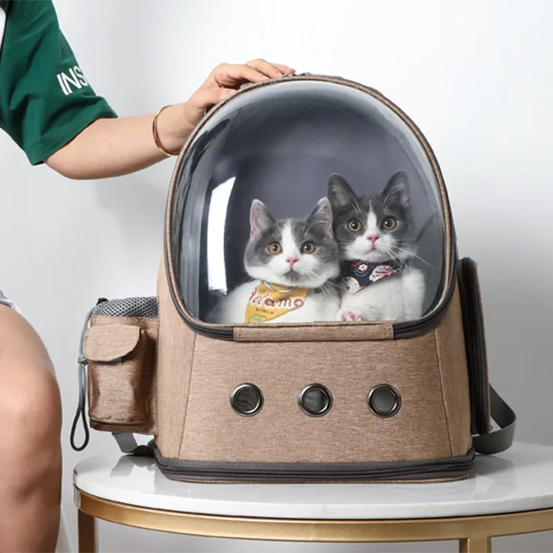 Portable Pet Spacecraft Cat Bag Large Capacity Outdoor Pet Backpack Breathable Foldable Cat  Cat  Accessories