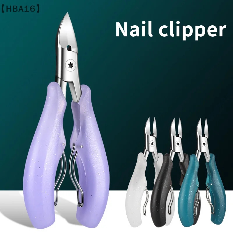 

〔HBA16〕Anti-Splash Sequin Nail Clippers Remove Dead Skin Eagle Beak Nail Groove Pliers Nail Clipper Special Nail Trimmer