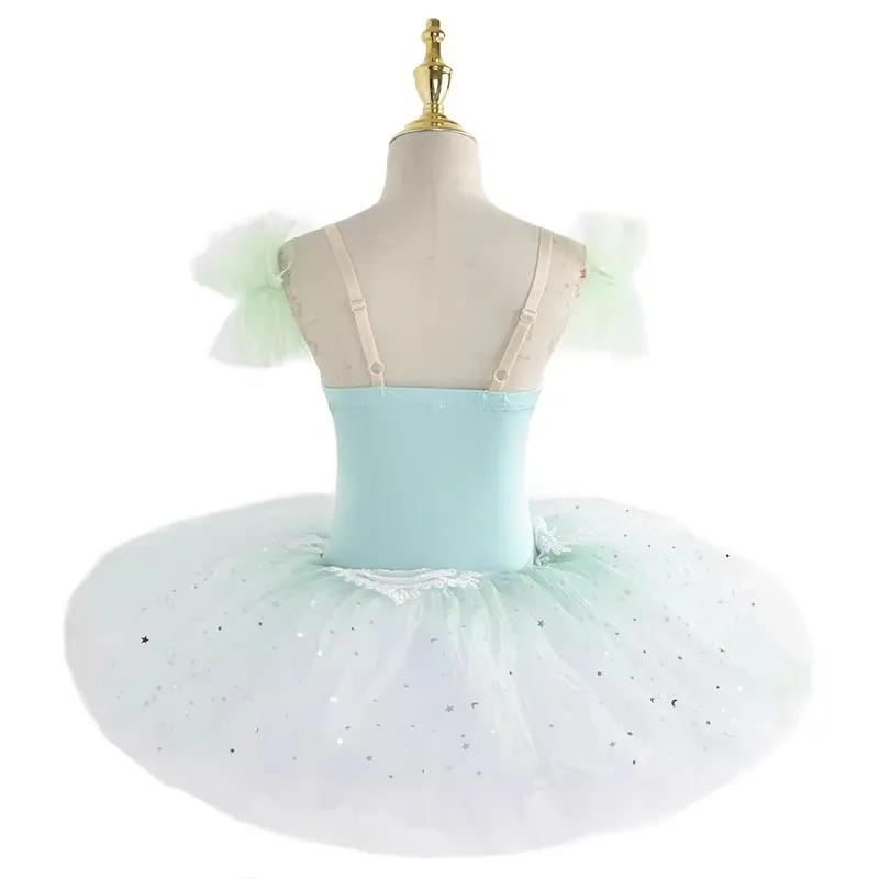 Meisje Professionele Ballet Tutu Tule Jurk Wit Blauw Roze Gymnastiek Turnpakje Diamant Dans Kostuum Ballet Turnpakje Meisje Ballerina
