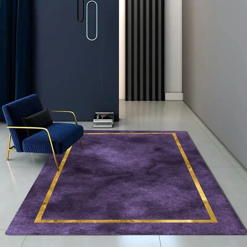 

Purple Color Series Carpet for Living Room Home Decoration Floor Area Large Size Rug Sofa Chair Anti-slip Bedroom Soft Foot Mats