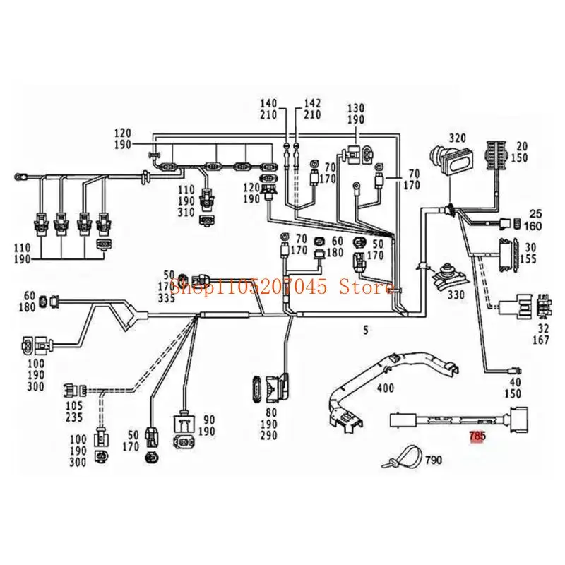 37cd Pack Of 2 Camshaft Adjuster Wiring Harnesses for W202 W204 C204 CL203 C208 A209