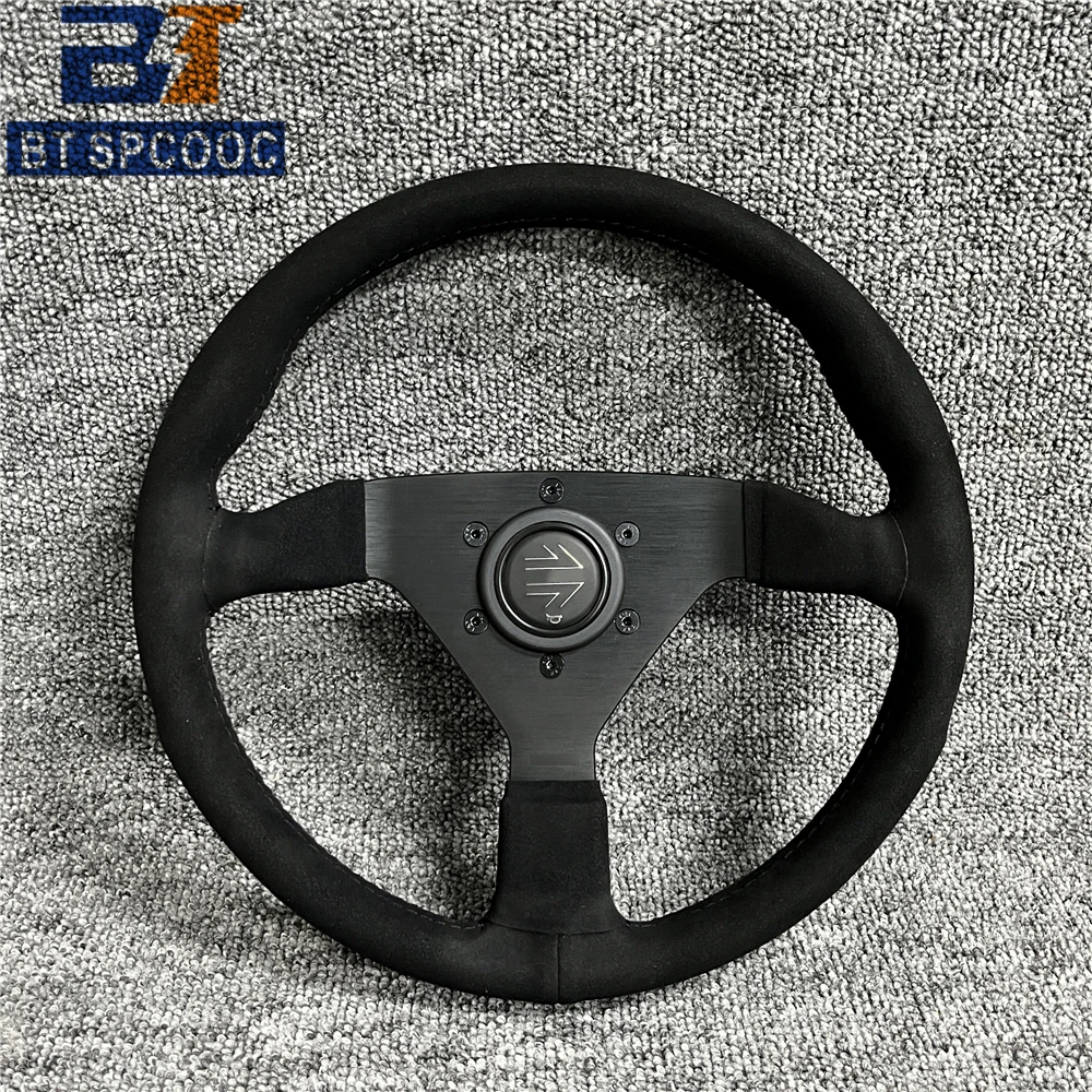 إيطاليا نمط v2 12.5 بوصة 13 بوصة 320 مللي متر عجلة توجيه سيارة JDM سباق الرياضة الانجراف عجلة القيادة الجلد المدبوغ م 250408