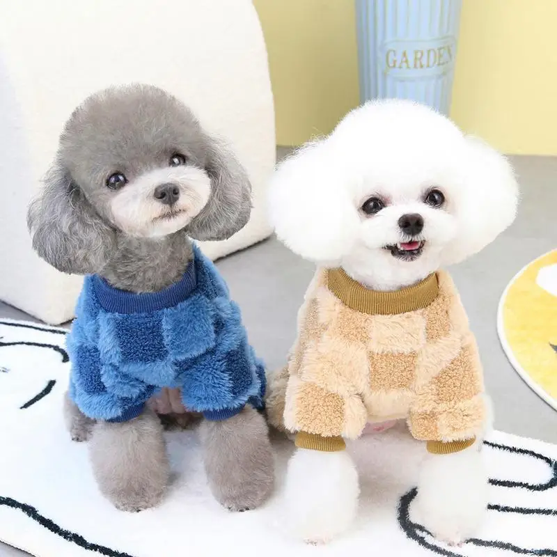 Dog Cold Weather Coats Four-Legged Fleece Jacket For Dogs With D Ring Warm Dog Jacket Pet Dog Clothes Small Dog Jacket Dog