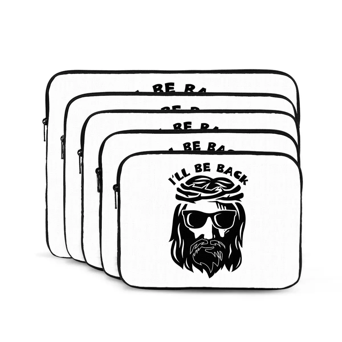 Jesus Is Returning Rapture I'll Be Back Computer ipad Laptop Cover Case17 15 13 12 10 Inch Laptop Sleeve Bag Portable Cover