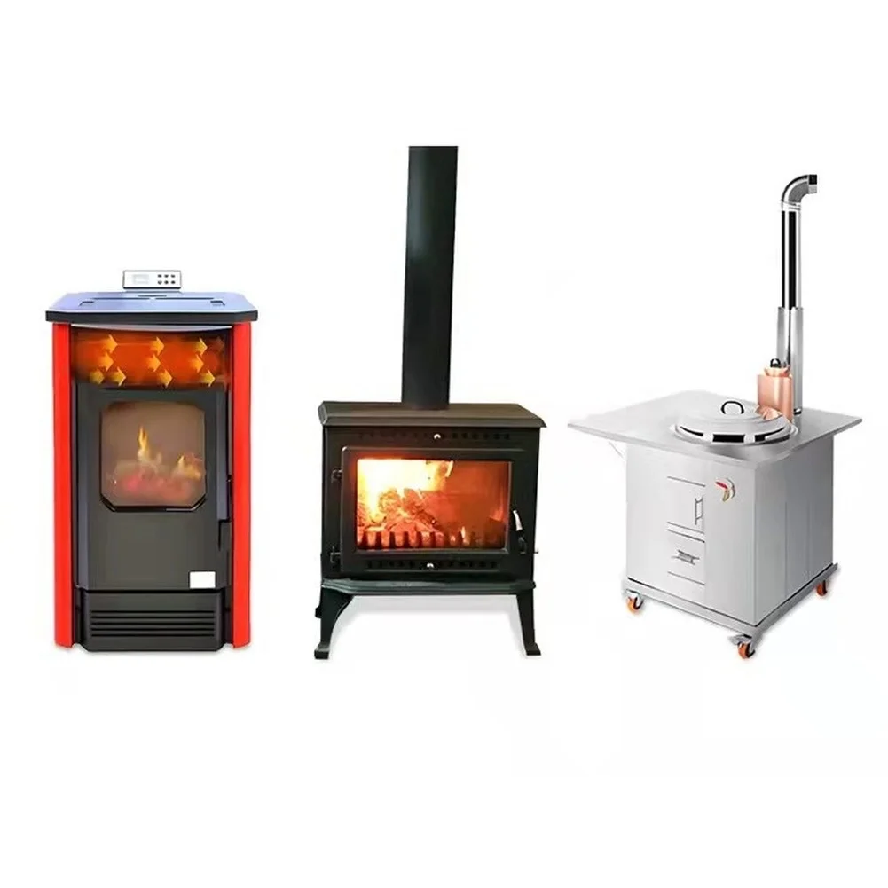 Heat Powered Wood Stove Fan Aluminum Alloy Silent Bladeless For Fireplace Heater Eco Friendly Energy Efficient Home Heating Tool