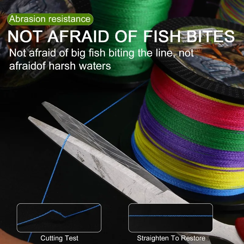 Sougayilang X4+2 Strand Braided Fishing Line 500M Multifilament Japanese Carp Fishing Wire Fishing Accessorie PE Line Pesca