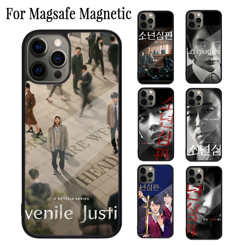 Juvenile justice Kdrama Magnetic Phone Case Coque For iPhone 16 15 14 Plus 13 12 Mini 11 Pro Max Magsafe Wireless Charging Cover