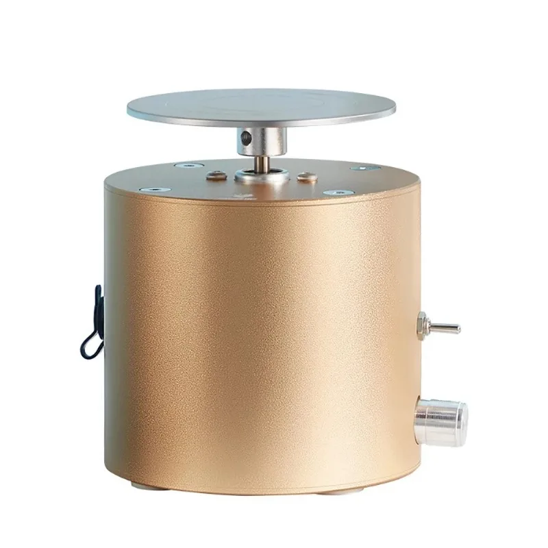 All-Metal Electric Pottery Wheel Machine - 65mm Finger-Touch Turntable for Clay Craft, 0-2000RPM Stepless Speed (Golden)
