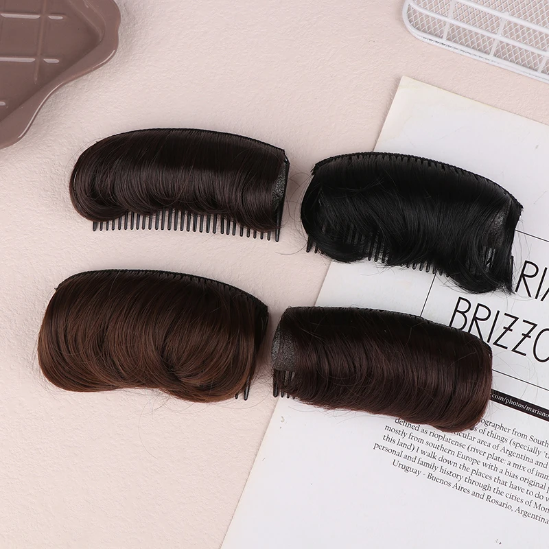 Wig Cushion Stable Comfortable High Temperature Fiber Insert Comb Invisible Fluffy Hair Pad For Female