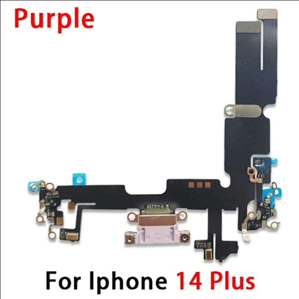 USB充電コネクタテールプラグ、iPhone 14、14プラス用fpcケーブルトランスミッター修理部品、交換、1個