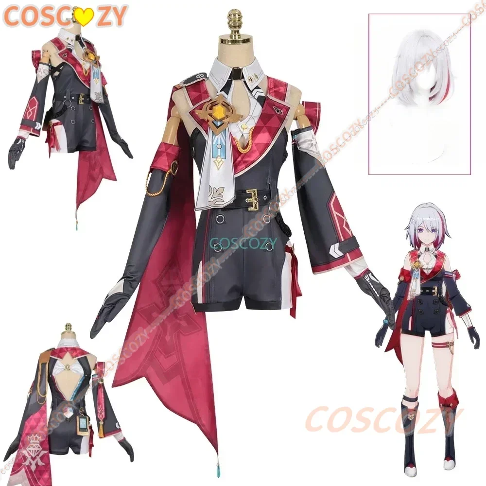 Honkai Star Rail Topaz Numby Cosplay Costume Wig Game Cos Uniform Interastral Peace Corporation Halloween Party for Women