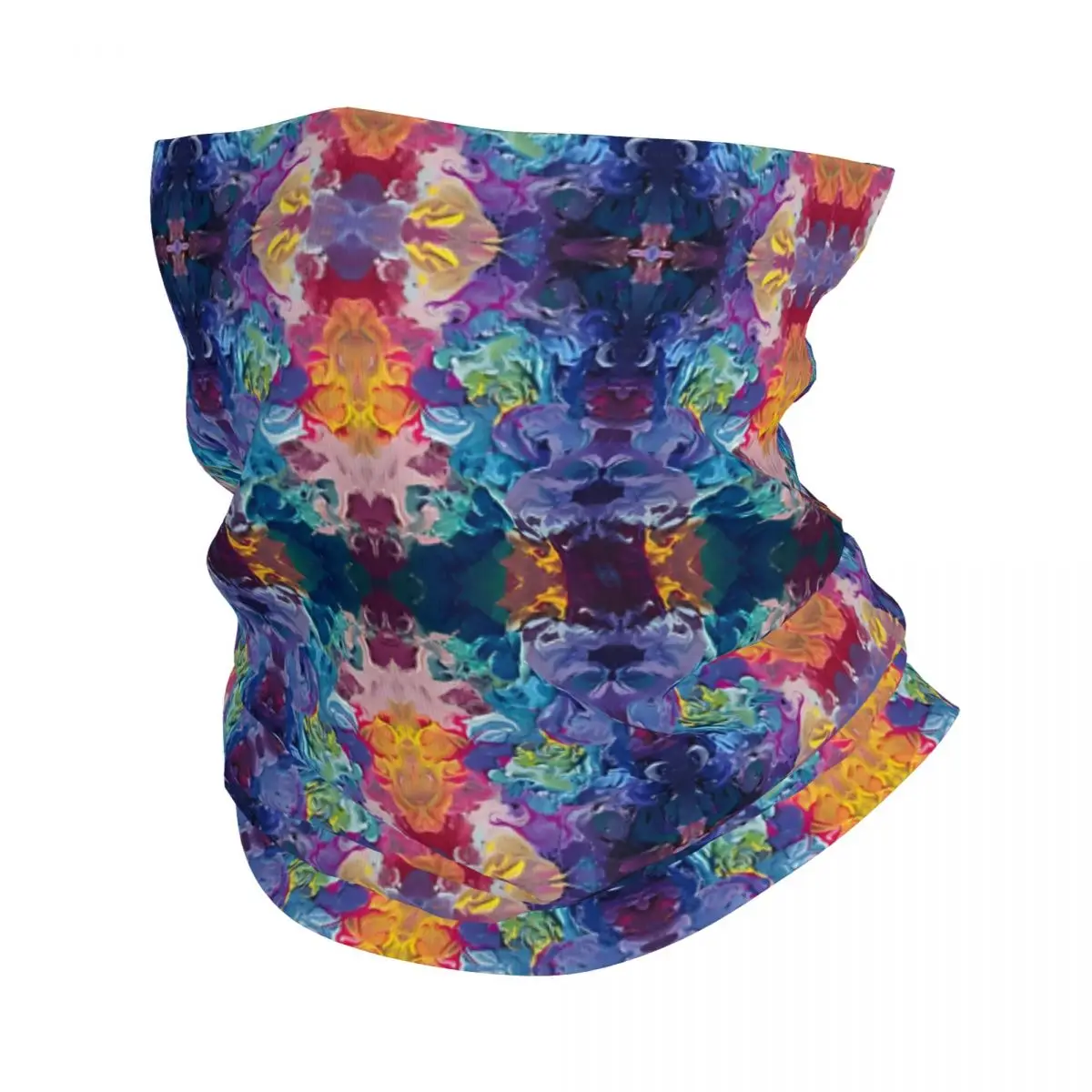 Rainbow Flow Abstraction Thin Wrap Scarf Bandana Neck Gaiter Face Cover Headband