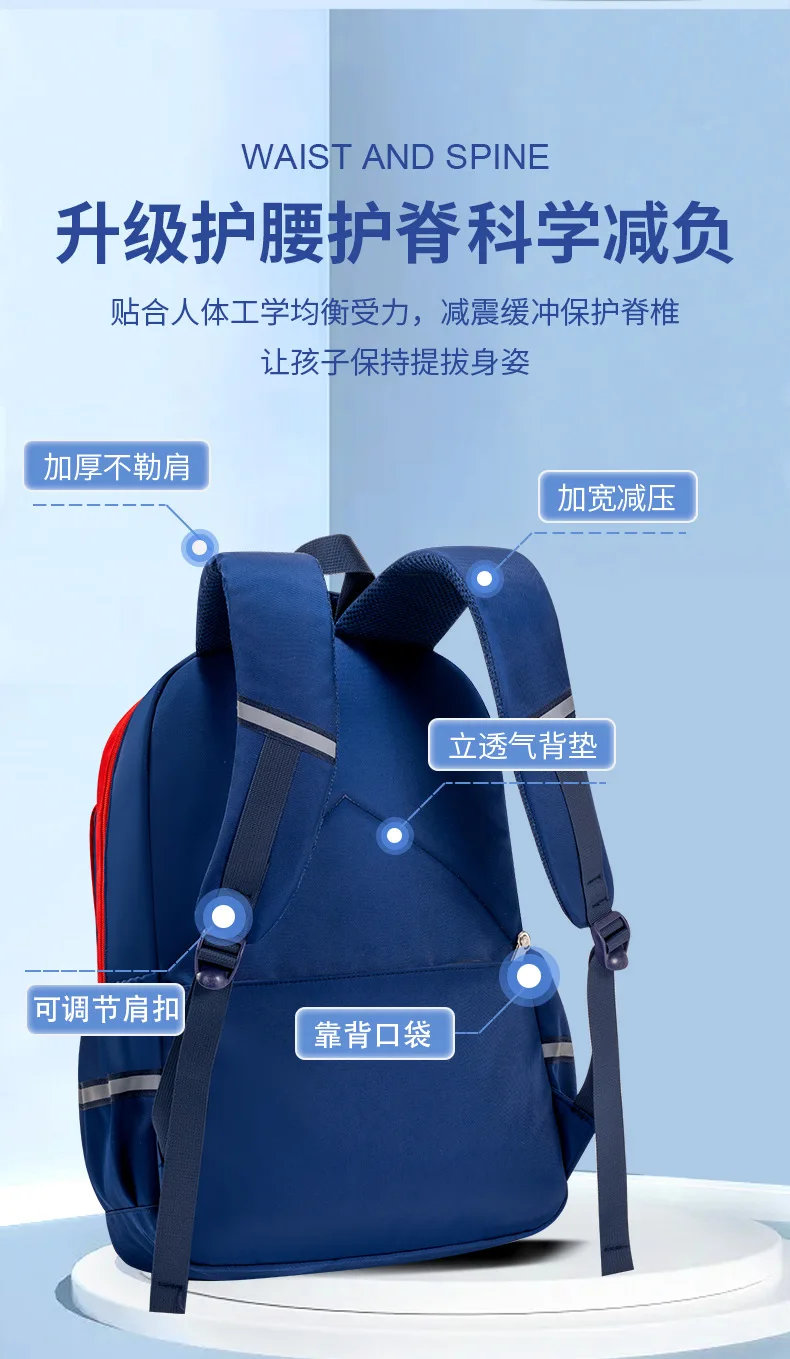 Elementary Students Large Capacity Backpack,School Bag for Kids,4 Colors Available Stylish Bookbag for Boys Girls,Back to School