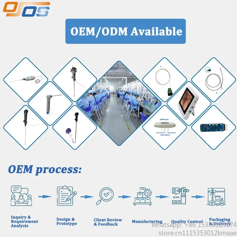 Vequyn 6.3/7.5Fr USB Disposable Flexible Ureteroscope — CMOS Sensor, 400×400 Resolution