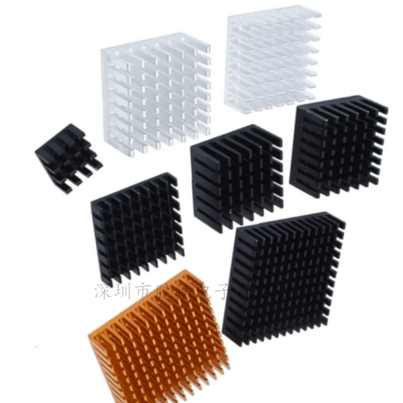 Golden Black Aluminum Radiator IC Heat Sink Heat Sink  14X14X8 mm   40 X 40 X 11 mm / 28 X 28 X 6 Mm / 28 X 28 X25 mm