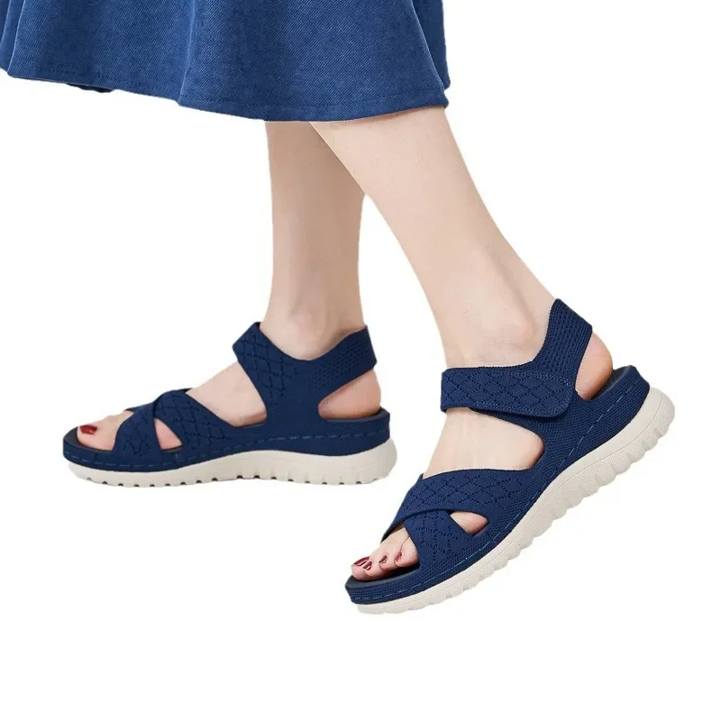 

Plus Size 35-42 Shoes for Women 2025 Summer Women Platform Sandals Elegant Non-slip Comfortable Wedges Sandalias De Mujer