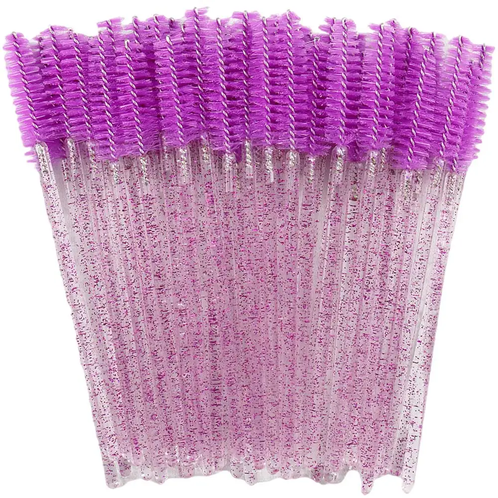 Einweg Kristall Wimpern Pinsel Kamm 50Pcs Wimpern Verlängerung Mascara Zauberstäbe Make-Up Professionelle Make-Up Schönheit Werkzeug