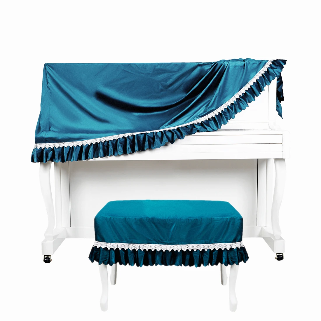 

Size 154 X 35 X 65cm Flannelette Half Cover 88 Keyboards Upright Piano Dust Proof Cover & Chair Cover