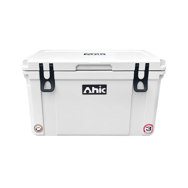 45qt acampamento e pesca água rotomolded peito de gelo portátil rolamento refrigerador para a praia plástico refrigerador de água