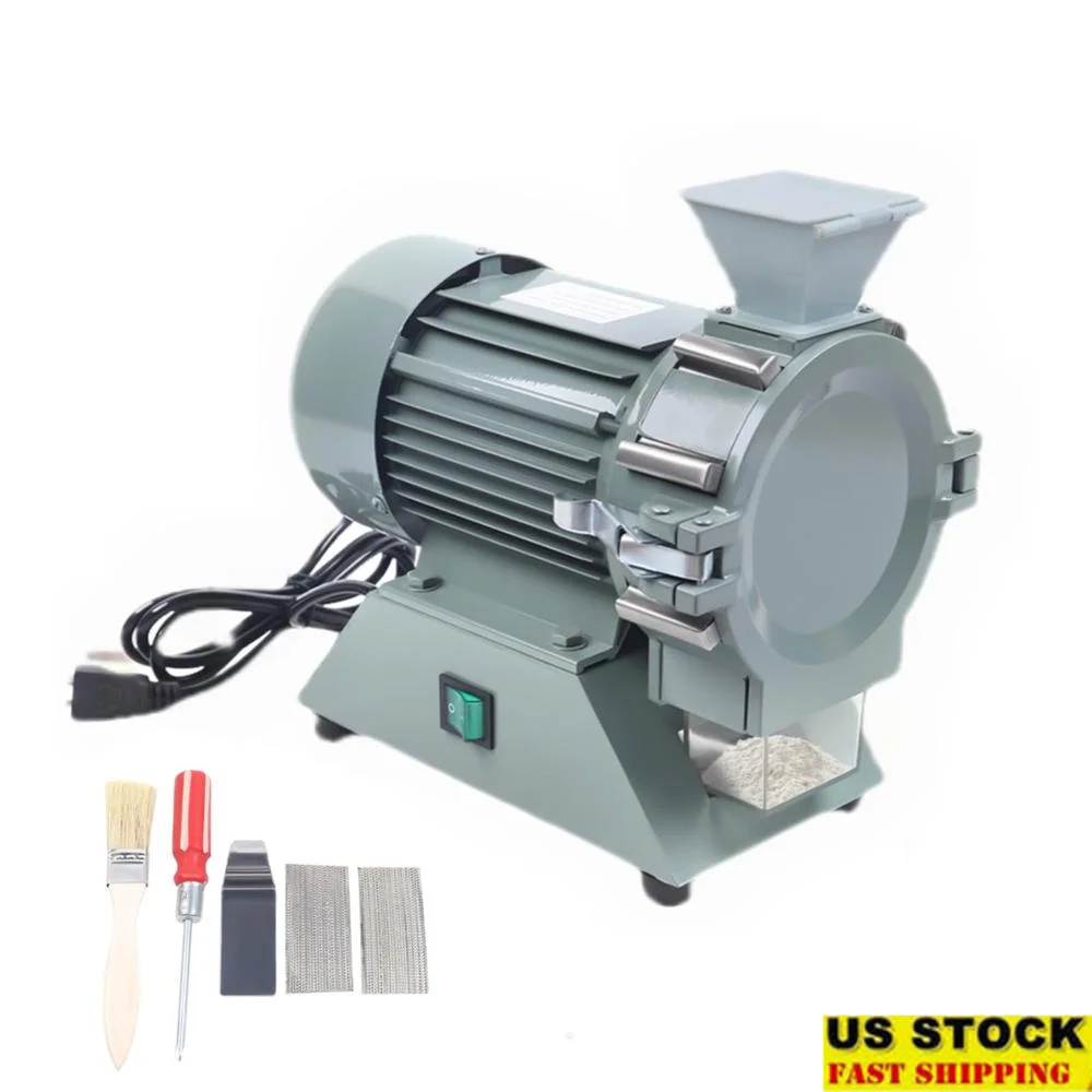 110V 1400r/m Micro Mill Plant Grinder Machine 80-120 Mesh Soil Crusher Pulverizer Grinding Tool Agricultural Research Geological