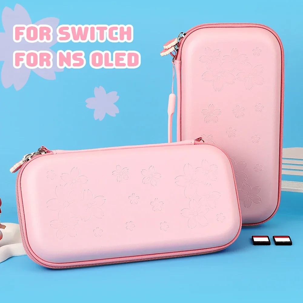 Cute Pink Cherry Blossoms Storage Bag Cover Carrying Case Fo