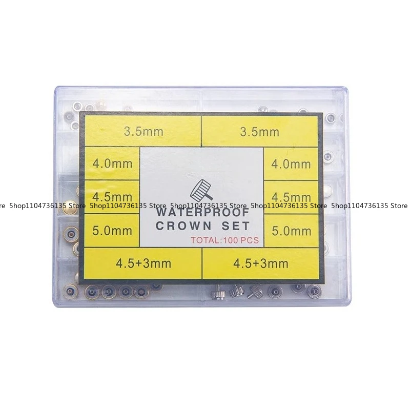 Watch Handle Head Sealing Ring Waterproof Ring, Crown Dust Ring 10 Specifications and Sizes Watch Repair Accessories - view 4