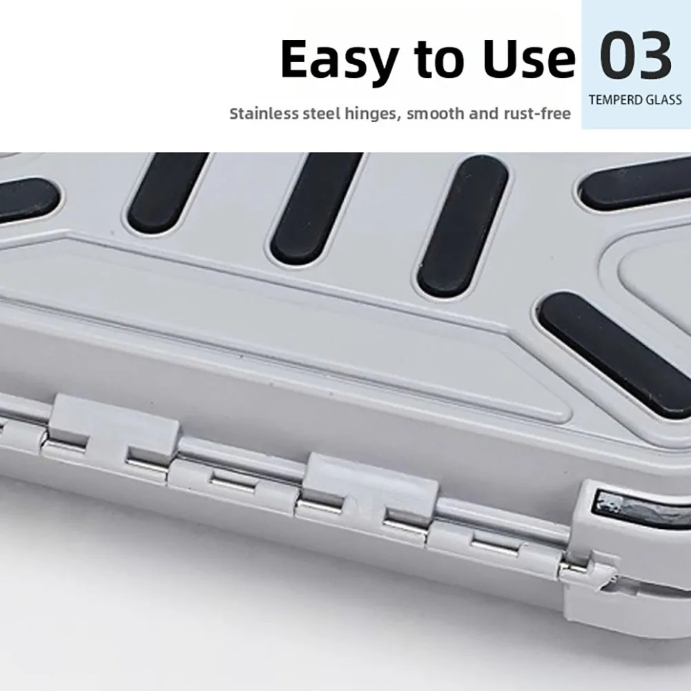 

Портативный рыболовный ящик для снастей и приманок с несколькими отделениями, защищающий снасти от влаги