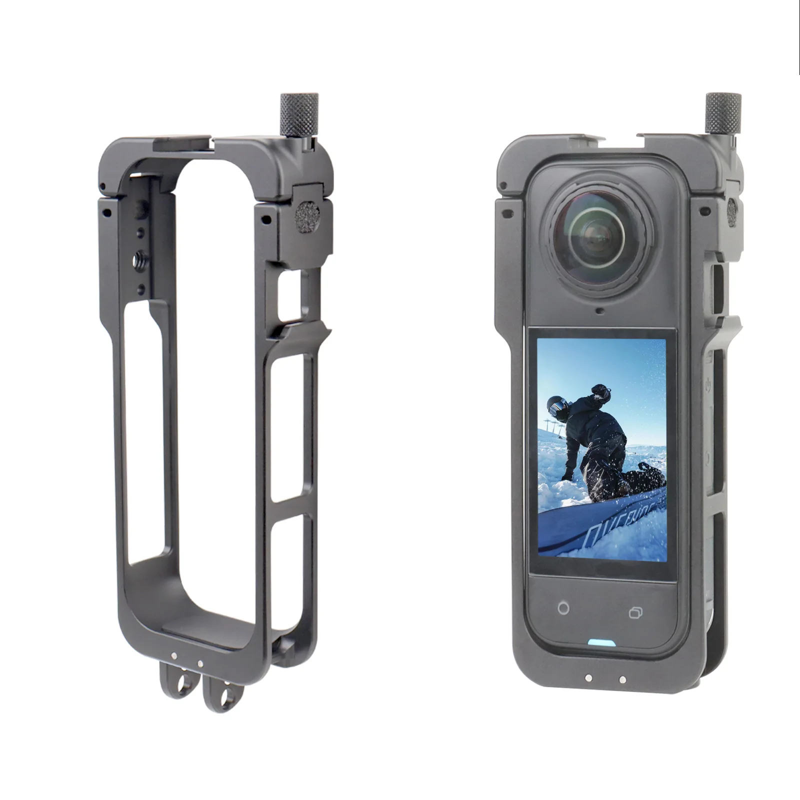 

Aluminum Alloy Metal Cage Frame Cover Case Protector for Insta360 X5 Camera