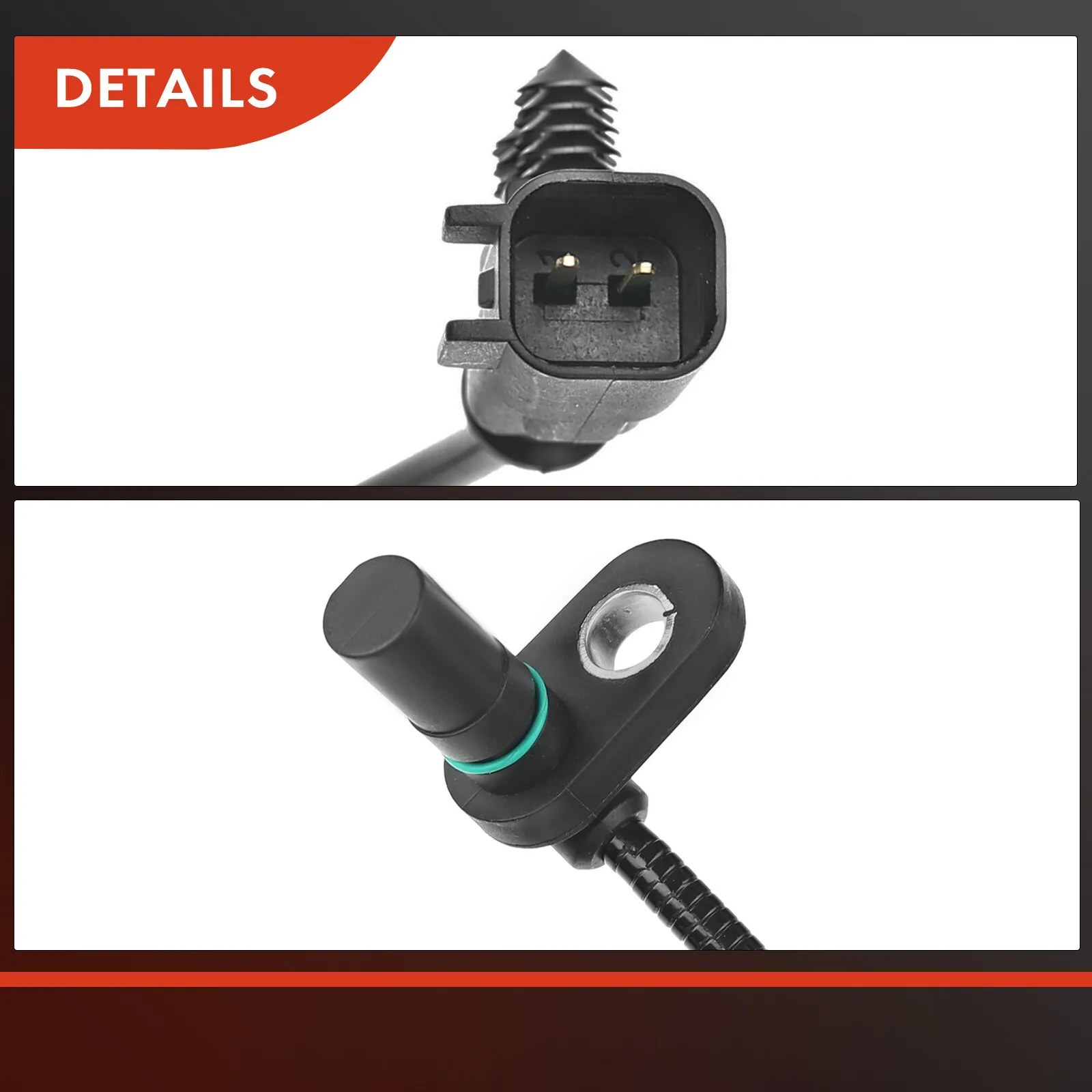 2Pcs Rear ABS Wheel Speed Sensor for Chevy Silverado 1500 Tahoe GMC Sierra 1500 22775301