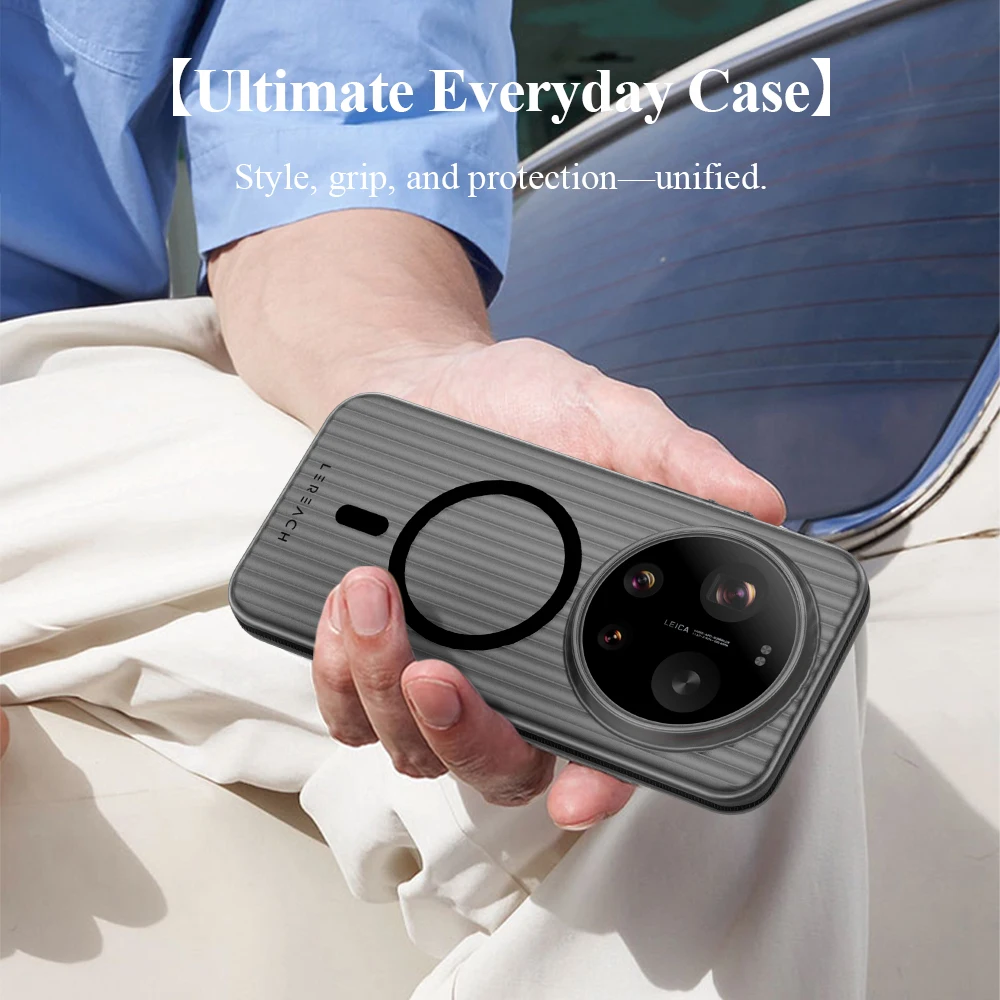 

LeReach TOC ICICLE For Xiaomi 17 Ultra 5G Magnetic Case Micron-Level Frosted Magsafe 3D Anti-Slip Side Grips Protection Cover