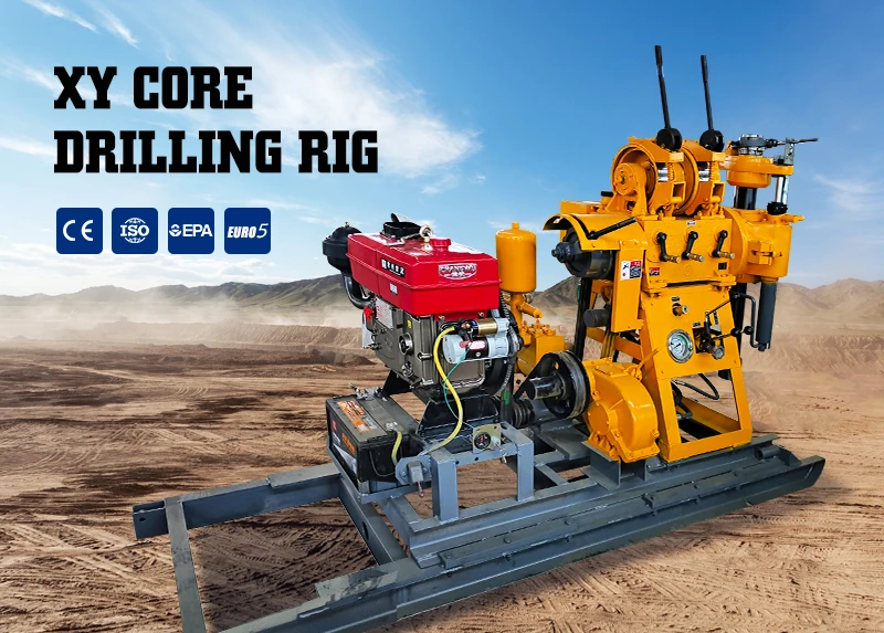 تخصيص XY سلسلة الصخور الأساسية الحفر 130 متر 180 متر 200 متر حفرة عميقة الاستكشاف الجيولوجي جهاز حفر آبار المياه الهيدروليكية