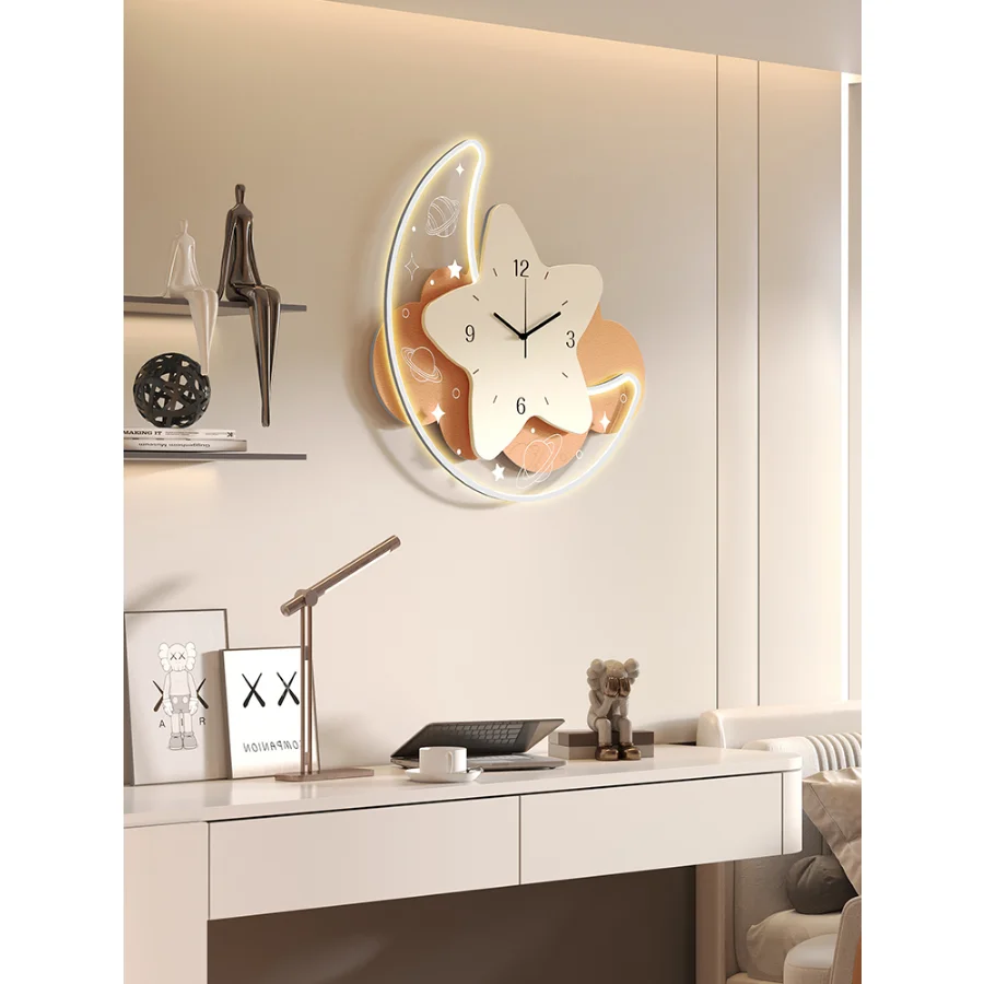 

Nordic Colorful Wall Clocks Modern Living Room Cute Nordic Decorative Wall Clock Modern Design for Children Klok Cute Room Decor