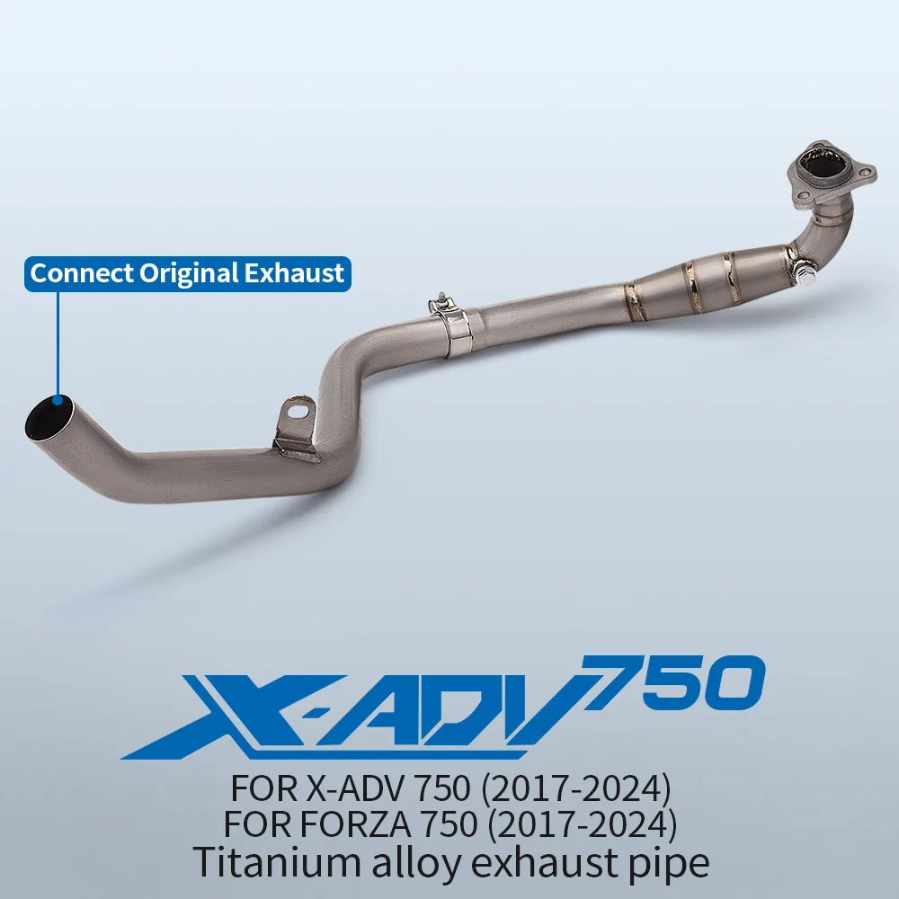 

Titanium Alloy Motorcycle Exhaust Front Link Pipe for X-ADV 750 XADV ADV 750 Connect Original Muffler Modified Accessory