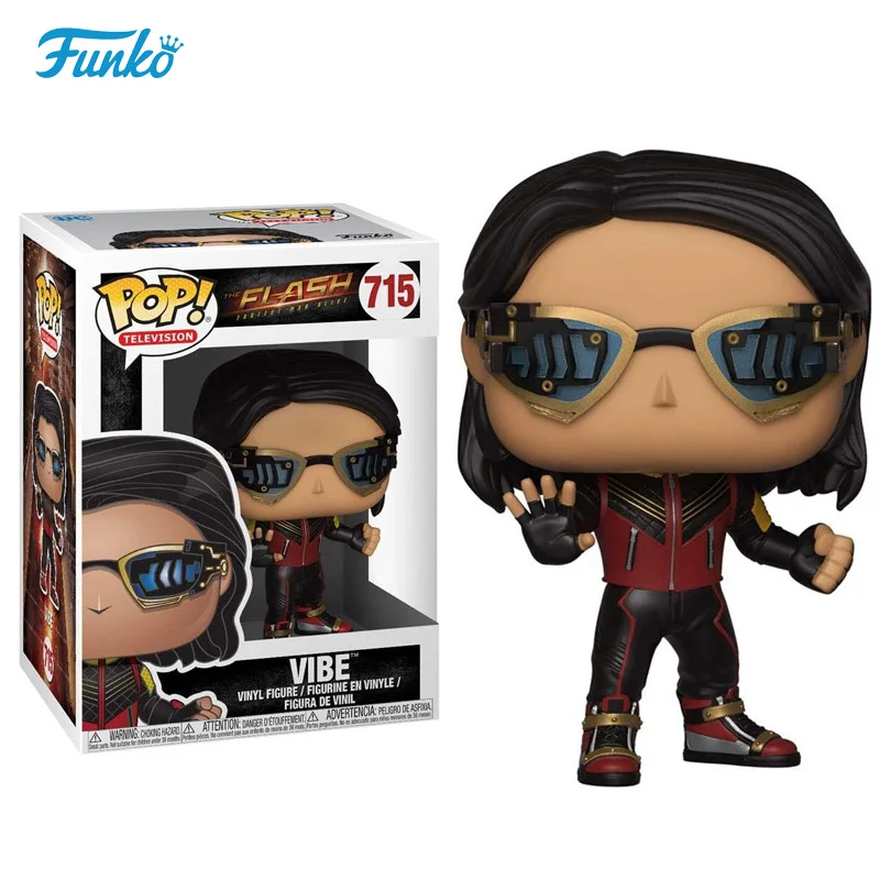 

FUNKO POP Vinyl Figurine DC Super Hero THE FLASH Vibe Model Toy Collectible Action Figure Table Ornaments Gifts