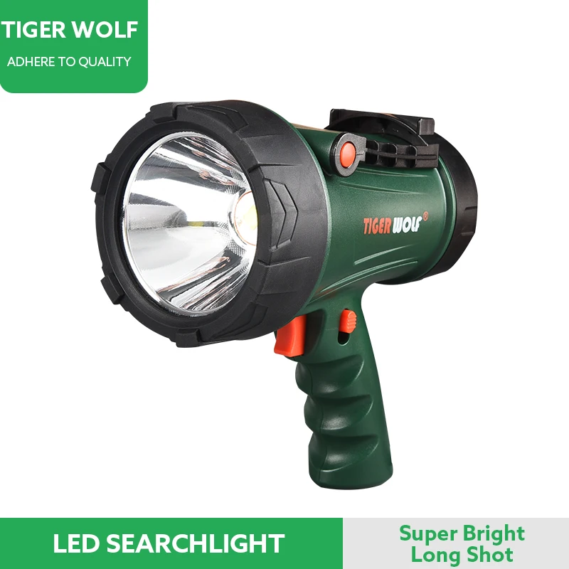 2800lm Super Bright Handheld LED Spotlight, LED Rechargeable Multifunction Searchlight, IP68 Waterproof Handheld LED Searchlight