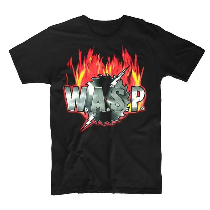 تي شيرت W A S P Rock Metal للرجال والنساء M L Xl 2 3Xl الولايات المتحدة الأمريكية