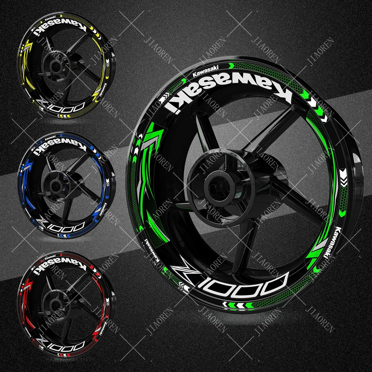 Vinyl Kawasaki Z1000 Wheel Sticker Rim Decal Z 1000 Logo