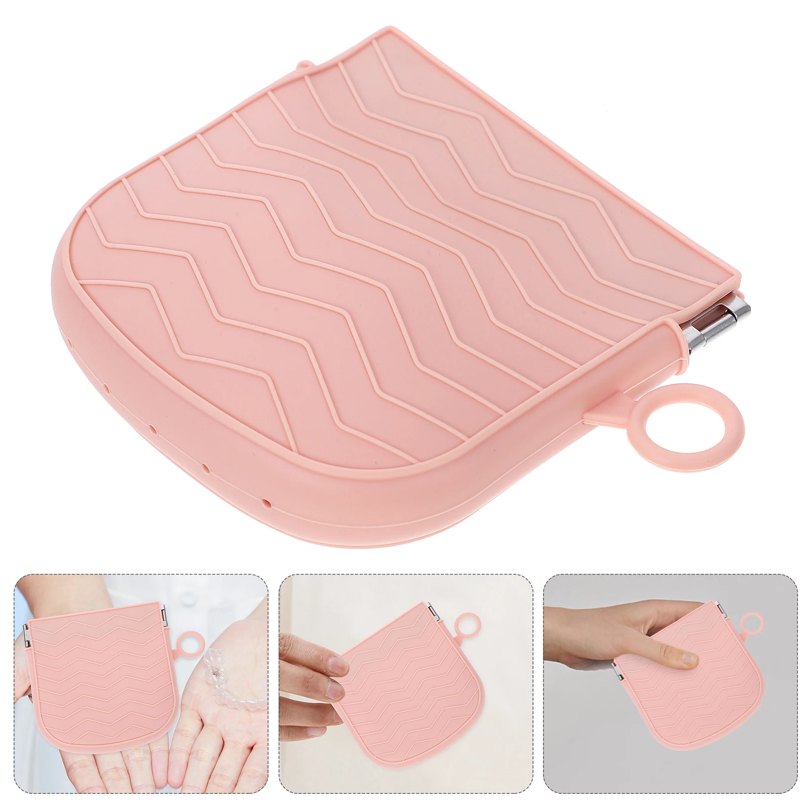 

Makeup Brush Storage Lipstick Case Bag Toiletry Pouch Travel Mini Purse Essentials Anti-Wear Silicone Durable