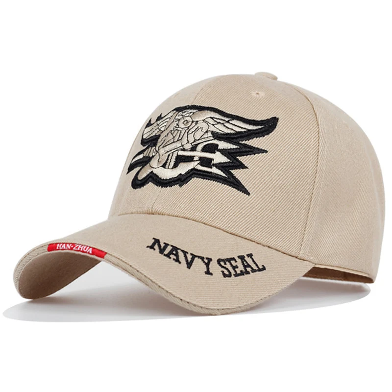 Unisex Seal Assault Team Baseballkappen mit Stickerei, für Frühling und Herbst, verstellbare Freizeithüte für den Außenbereich, Sonnenschutzhut – Detail 4