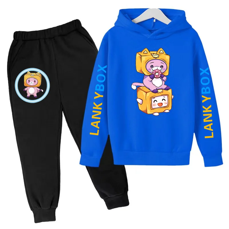 Kids Clothing School Supplies Cartoon Anime Print Boys Girls Toddler Gift 3-12Y Sweatshirt Top + Pants 2P Coat Sports Casual Set