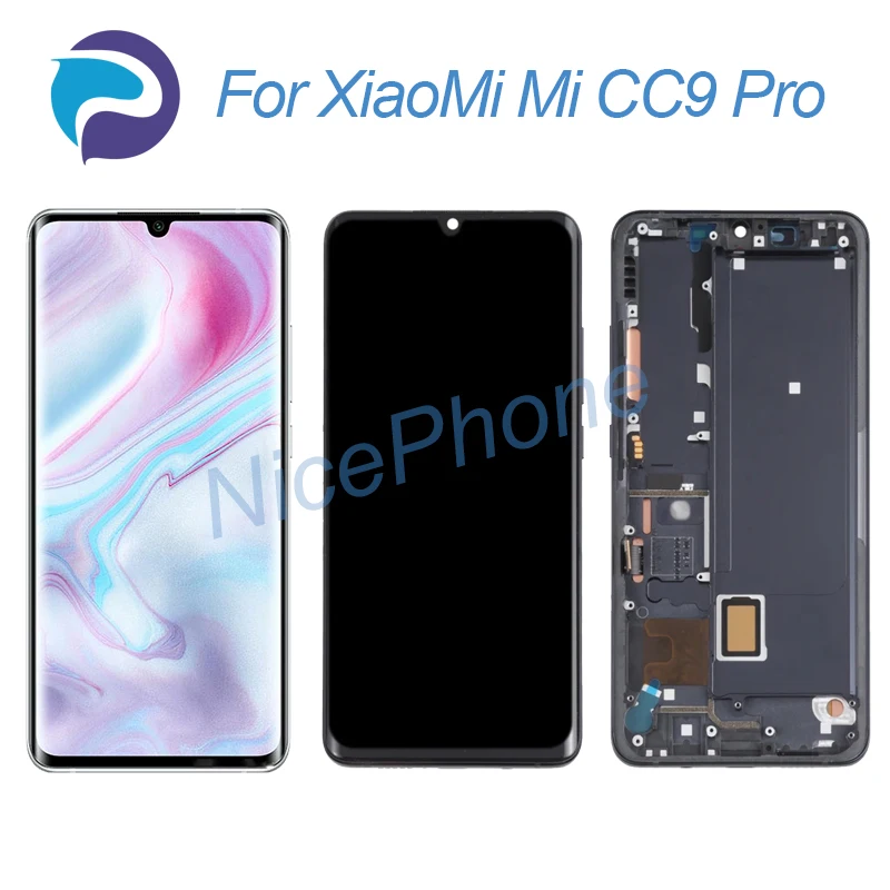 For XiaoMi Mi CC9 Pro LCD Screen + Touch Digitizer Display 2340*1080 M1910F4E Mi CC9 Pro LCD Screen display